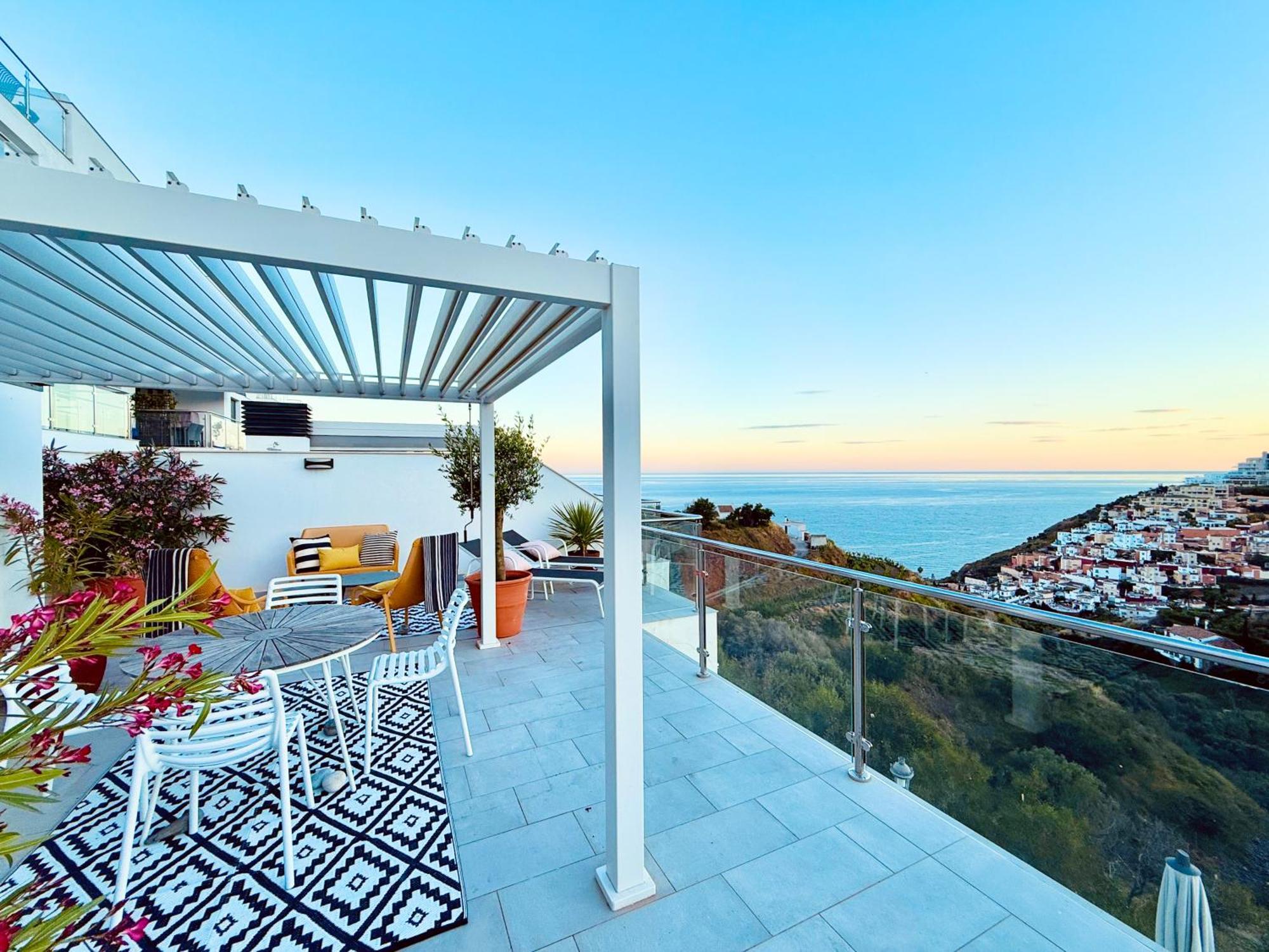 ネルハPenthouse Balcon Del Mar 121 Casasolアパートメント エクステリア 写真