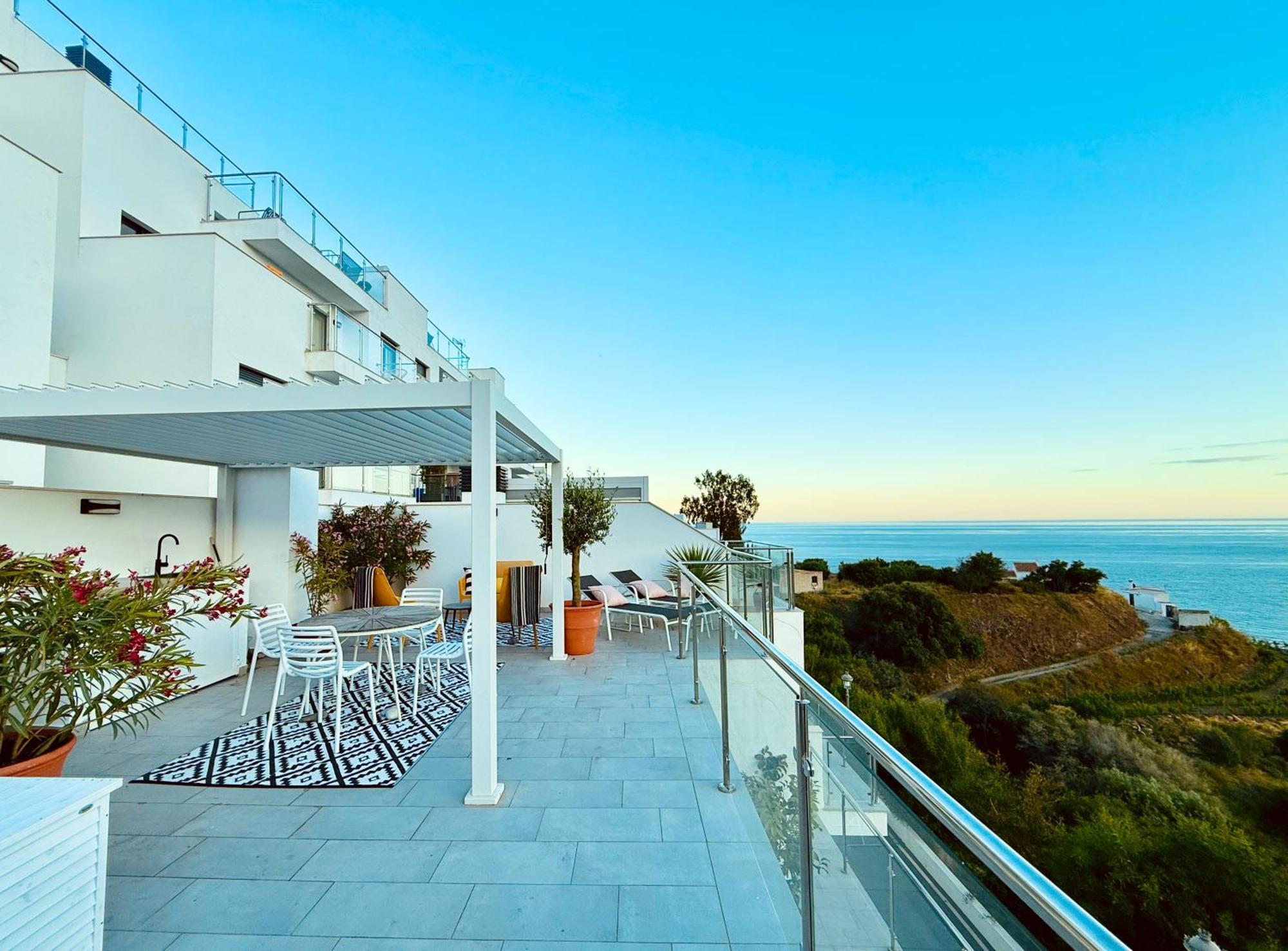 ネルハPenthouse Balcon Del Mar 121 Casasolアパートメント エクステリア 写真