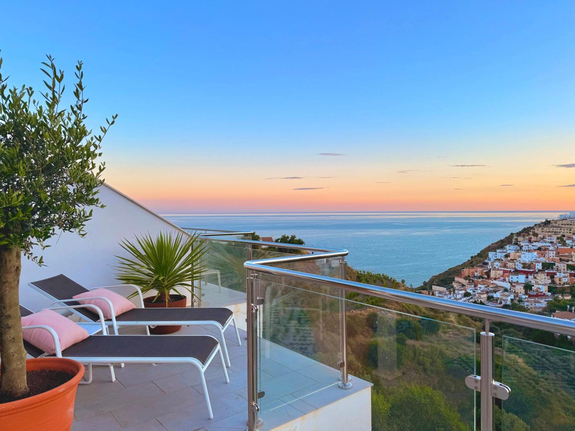 ネルハPenthouse Balcon Del Mar 121 Casasolアパートメント エクステリア 写真