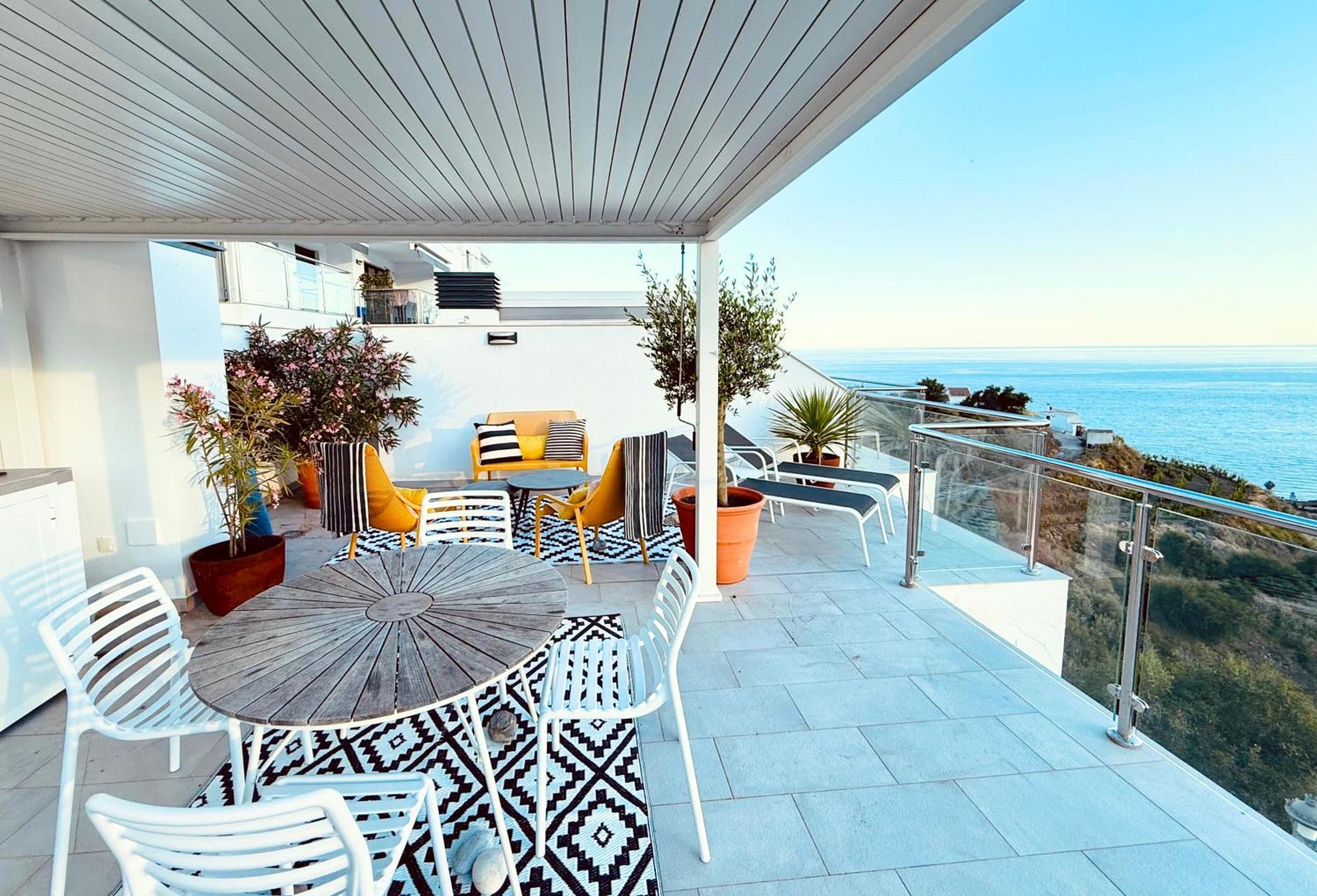 ネルハPenthouse Balcon Del Mar 121 Casasolアパートメント エクステリア 写真